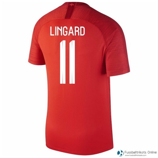 England Trikot Auswarts Lingard 2018 Rote Fussballtrikots Günstig